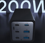 Cargador Conceptronic ozul06be 200w + cable USB tipo c