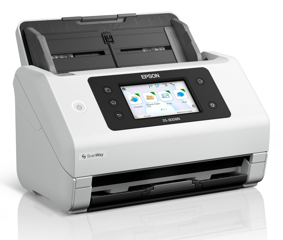 Escaner documental Epson worforce ds - 800wn a4 · 50ppm · USB · red · WiFi