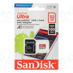 Tarjeta de Memoria SanDisk Ultra 32GB microSD HC UHS-I con Adaptador/ Clase 10/ 120MBs - PixelPlaza