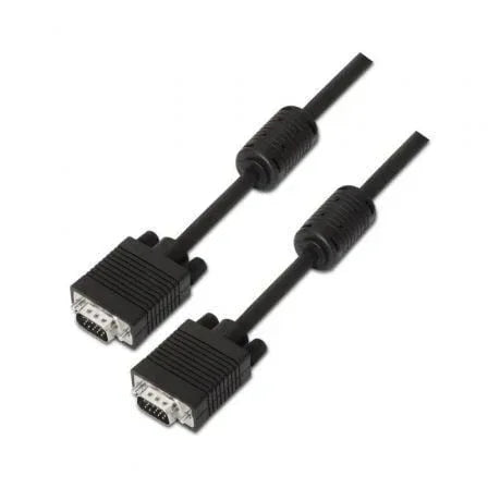 Cable SVGA Aisens A113-0071/ VGA Macho - VGA Macho/ Hasta 3W/ 10Mbps/ 1.8m/ Negro - PixelPlaza