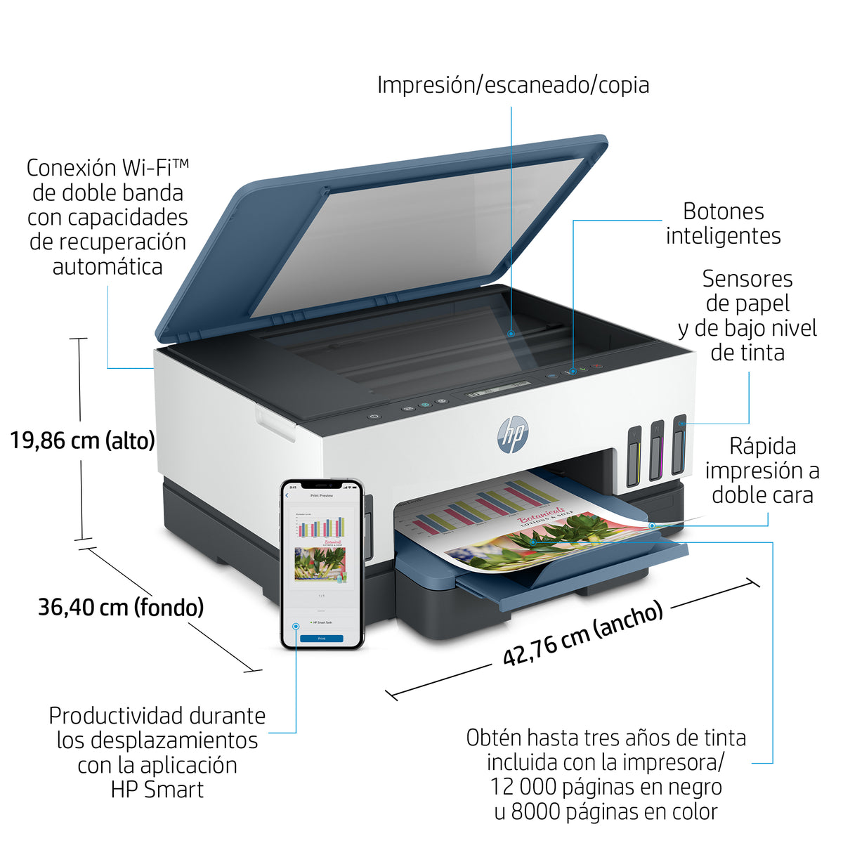 Multifunción inyección HP smart tank 7006