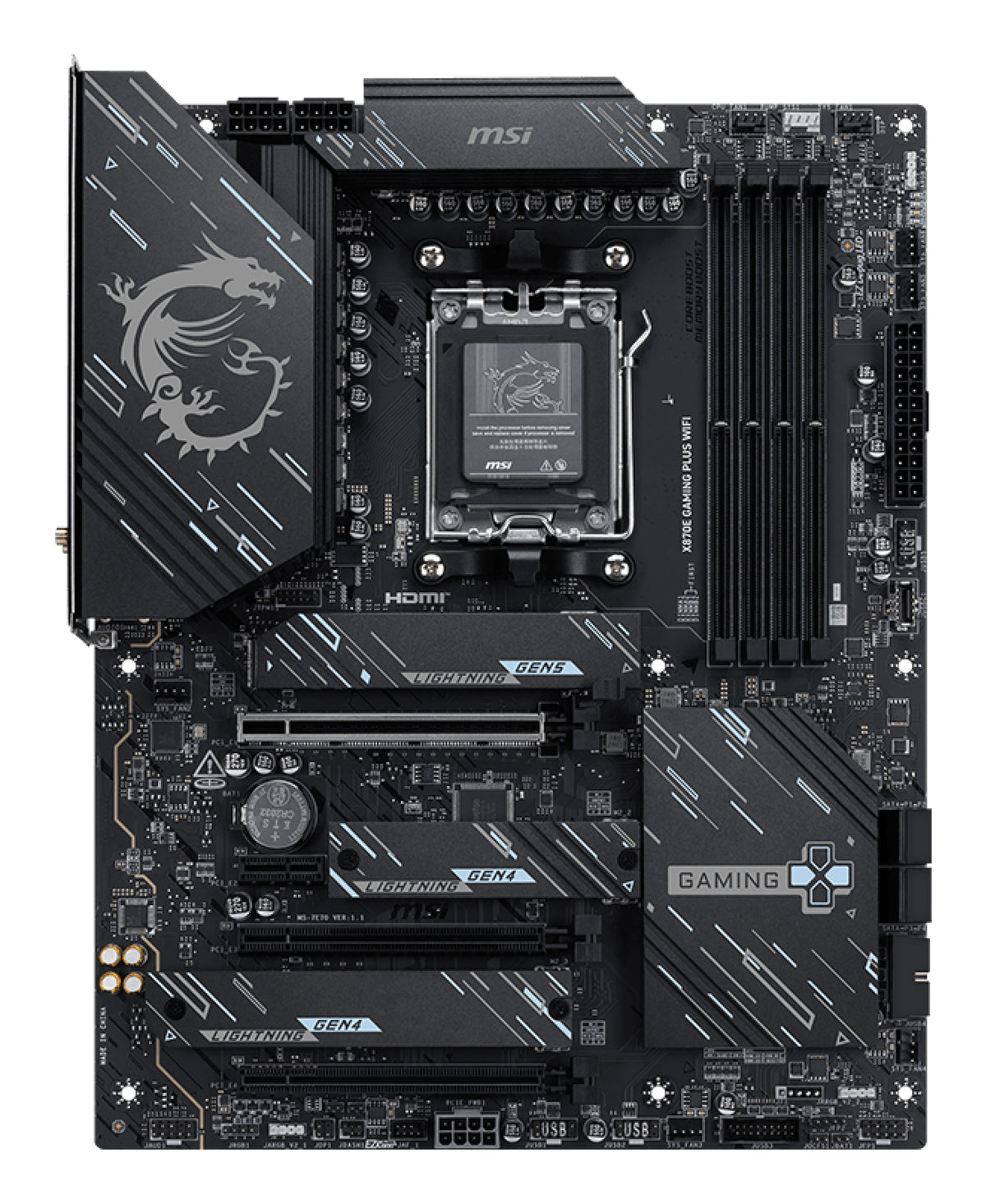 Placa base MSI mpg x870e gaming plus WiFi ATX am5 4xddr5