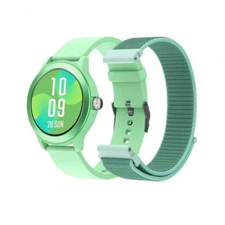 Smartwatch SPC Smartee Duo Vivo 9651R/ Notificaciones/ Frecuencia Cardíaca/ Verde Menta/ Incluye Correa Extra - PixelPlaza