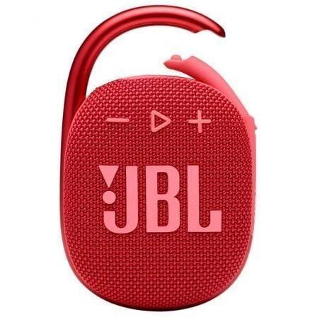 Altavoz con Bluetooth JBL Clip 4/ 5W/ 1.0/ Rojo - PixelPlaza
