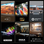 Proyector trichroma Hisense C3 4K UHD 300" 2500 lumenes dolby vision imax