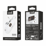 Bateria Externa Power Bank 5.000 mAh COOL Cápsula Blanco