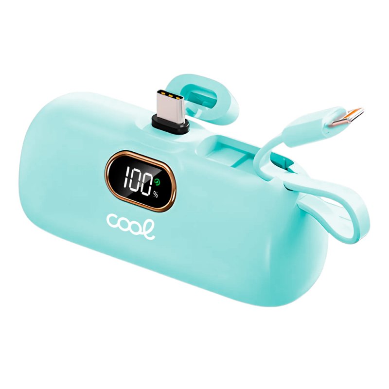 Bateria Externa Power Bank 5.000 mAh COOL Cápsula Celeste