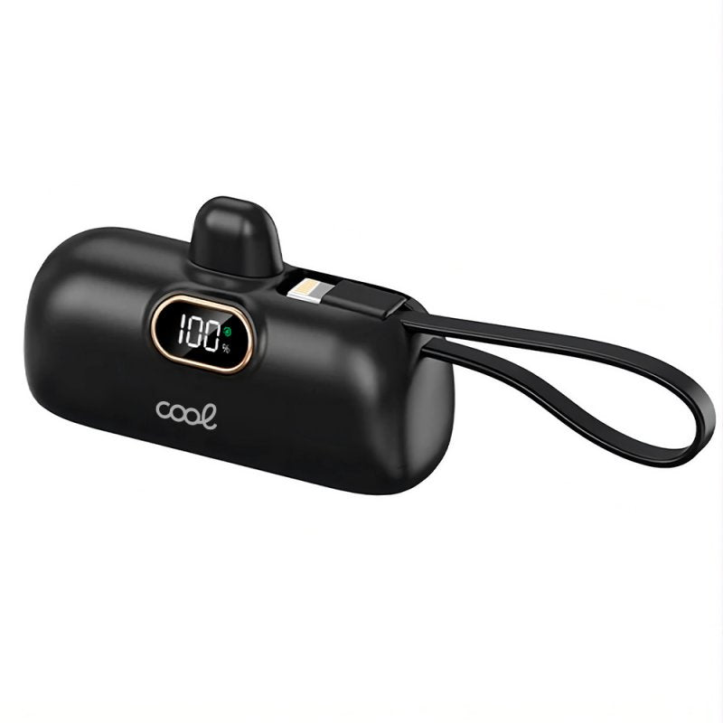 Bateria Externa Power Bank 5.000 mAh COOL Cápsula Negro