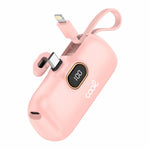 Bateria Externa Power Bank 5.000 mAh COOL Cápsula Rosa