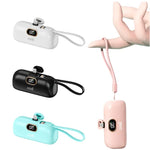 Bateria Externa Power Bank 5.000 mAh COOL Cápsula Rosa