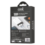 Bateria Externa Power Bank 5000 mAh Display COOL 10W Blanco - PixelPlaza