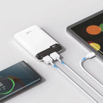 Bateria Externa Power Bank 5000 mAh Display COOL 10W Blanco - PixelPlaza