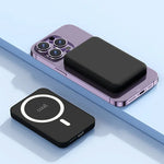 Bateria Externa Universal MAGNÉTICA Power Bank Qi 5000 mAh COOL Negro - PixelPlaza