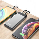 Bateria Externa Universal Power Bank 10.000 mAh COOL (3A / 20W PD) Silver - PixelPlaza