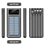 Bateria Externa Universal Power Bank 10.000 mAh + Panel Solar COOL (4 Conexiones) - PixelPlaza