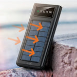 Bateria Externa Universal Power Bank 10.000 mAh + Panel Solar COOL (4 Conexiones) - PixelPlaza