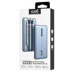 Batería Externa Universal Power Bank 10.000 mAh PD 22.5W (2 cables) Azul - PixelPlaza