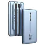 Batería Externa Universal Power Bank 10.000 mAh PD 22.5W (2 cables) Azul - PixelPlaza