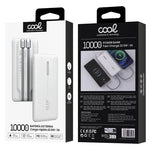 Batería Externa Universal Power Bank 10.000 mAh PD 22.5W (2 cables) Blanco - PixelPlaza