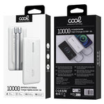 Batería Externa Universal Power Bank 10.000 mAh PD 22.5W (2 cables) Blanco - PixelPlaza