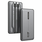 Batería Externa Universal Power Bank 10.000 mAh PD 22.5W (2 cables) Gris - PixelPlaza