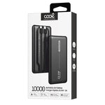 Batería Externa Universal Power Bank 10.000 mAh PD 22.5W (2 cables) Negro - PixelPlaza
