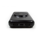 Batería Externa Universal Power Bank 10.000 mAh + Qi Carga Inalámbrica (4 conexiones) Negro - PixelPlaza