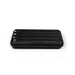 Batería Externa Universal Power Bank 10.000 mAh + Qi Carga Inalámbrica (4 conexiones) Negro - PixelPlaza