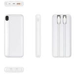 Bateria Externa Universal Power Bank 10.000 mAh (Tipo-C / Lightning) COOL Grip Blanco - PixelPlaza