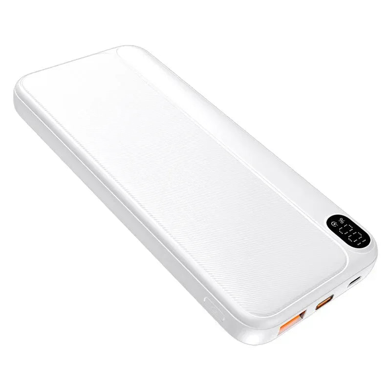 Bateria Externa Universal Power Bank 10.000 mAh (Tipo-C / Lightning) COOL Grip Blanco - PixelPlaza