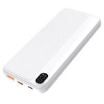 Bateria Externa Universal Power Bank 10.000 mAh (Tipo-C / Lightning) COOL Grip Blanco - PixelPlaza