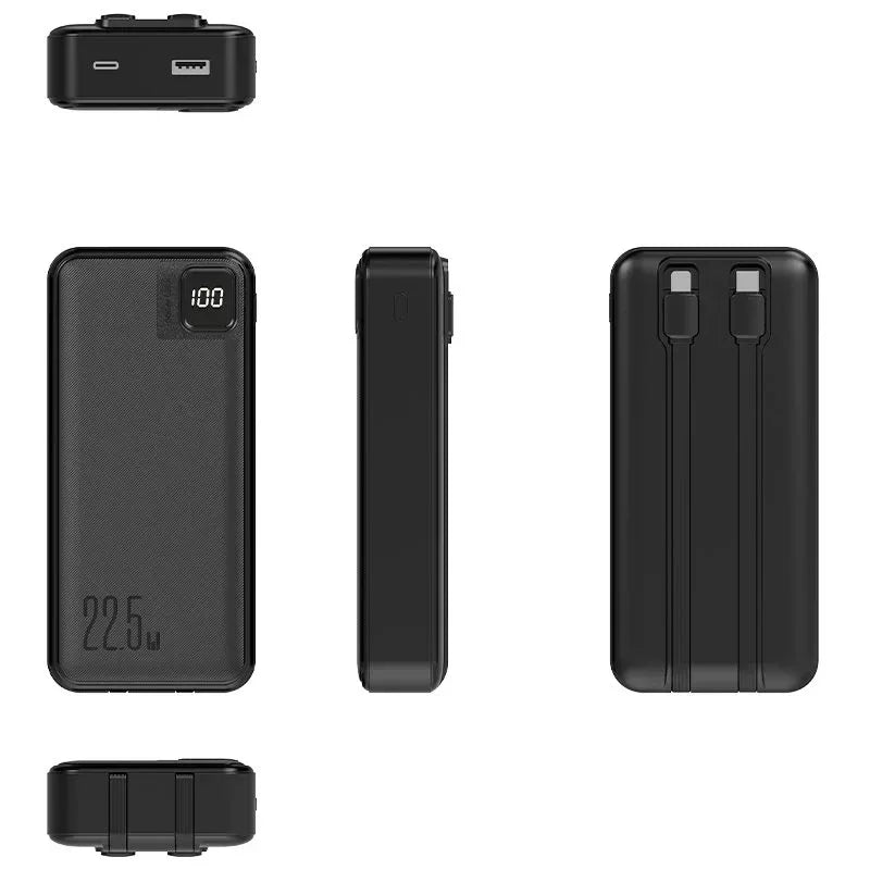 Bateria Externa Universal Power Bank 22.5W 20.000 mAh (Tipo-C / Lightning) COOL Negro - PixelPlaza