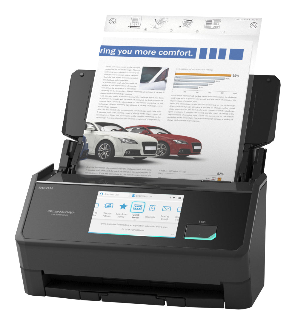 Escaner ricoh - fujitsu scansnap ix2500 a3 negro