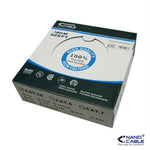 Bobina de Cable RJ45 UTP Nanocable 10.20.0302-FLEX Cat.5e/ 100m/ Gris