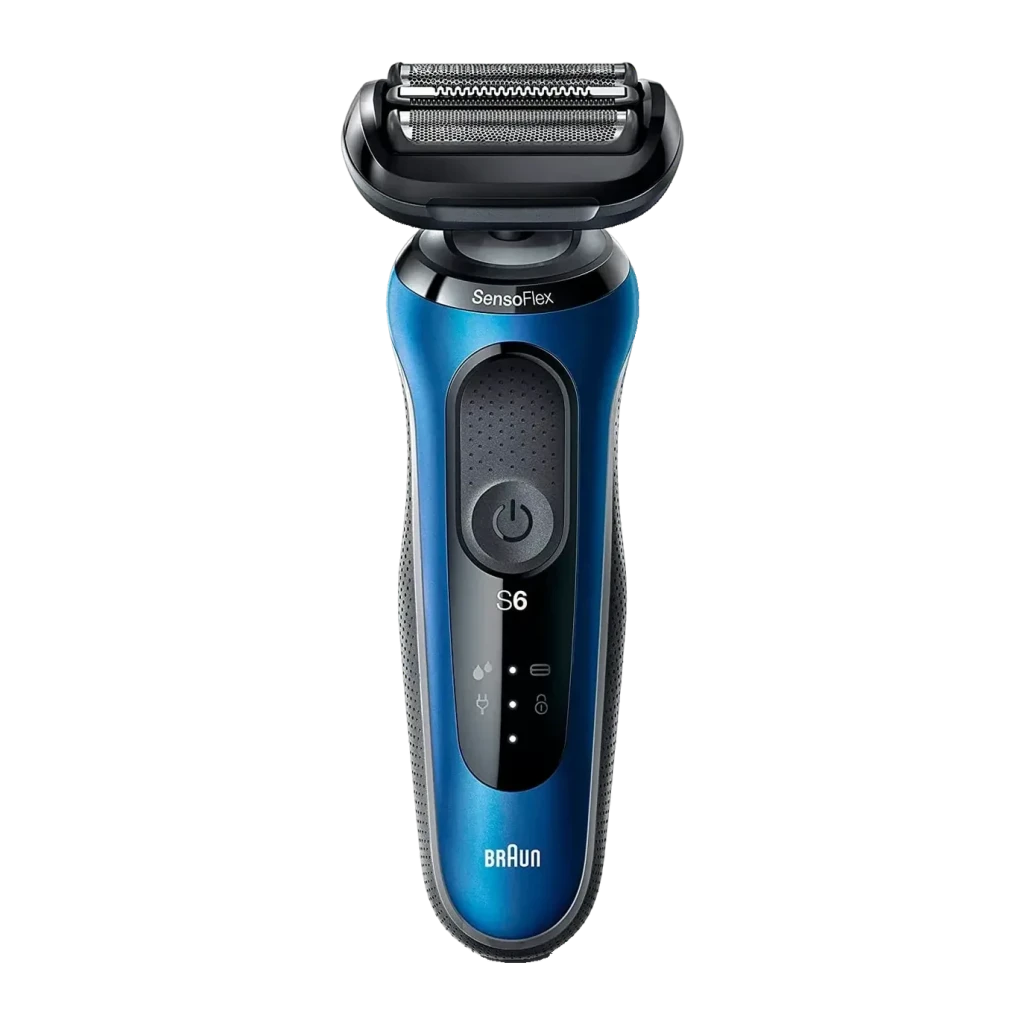 Braun Series 6 seco y mojado 62-B1200s Azul inalámbrico Carga rápida 5 min 60 min Afeitadora