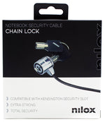 Cable seguridad para portátil Nilox con llave 1.8m