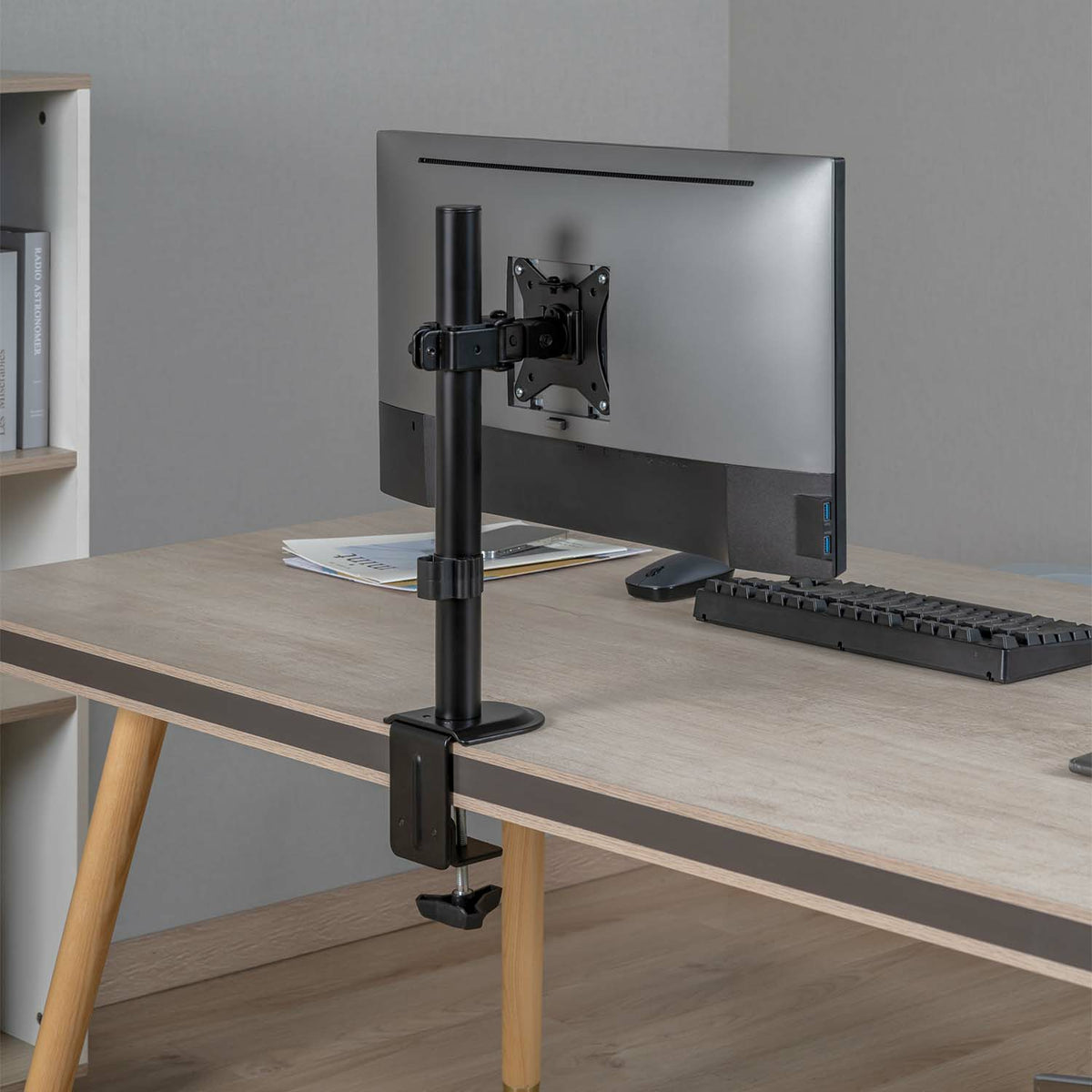 Soporte de Mesa para Monitor o TV Aisens DT32TSR-227/ Giratorio/ Inclinable/ hasta 9kg