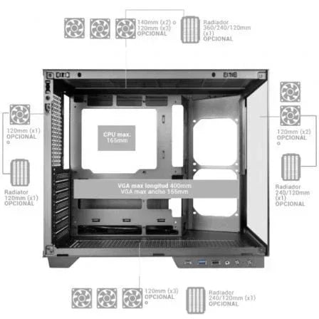 Caja Gaming Semitorre Mars Gaming MC-MIRAGE - PixelPlaza