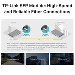 Transceiver TP-Link SM321A-2 bidireccional wdm giga monomodo lc TX:1550nm/RX:1310nm hasta 2km