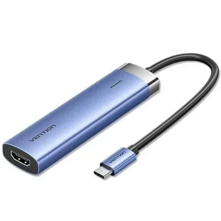 Docking USB Tipo-C Vention TGESB/ 3xUSB/ 1xHDMI 4K/ 1xUSB Tipo-C PD - PixelPlaza