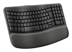 Teclado Logitech ergo series wave keys for business negro