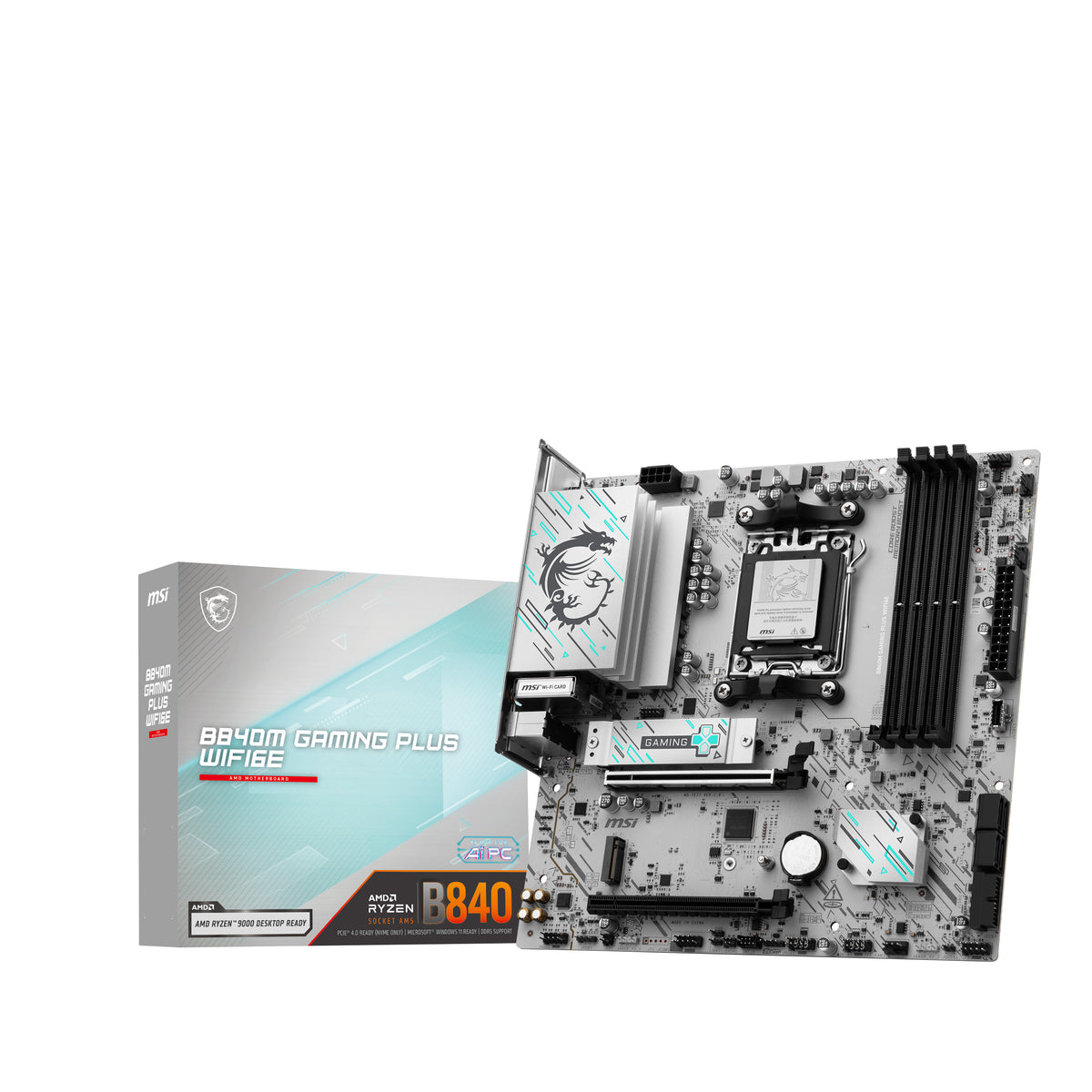 Placa base Msi am5 b840m gaming plus wifi6e DDR5 mATX