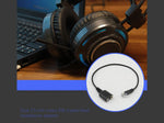 Cable rj9 a 2 x jack 3.5mm Equip macho - hembra 0.25m