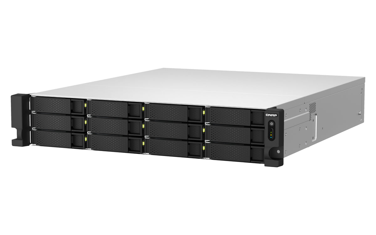 Servidor nas qnap ts - h1887xu - rp - e2336 - 32g 18 bahias 2u rack