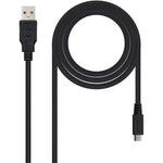 Cable USB 2.0 Nanocable 10.01.0503/ USB Macho - MicroUSB Macho/ 3m/ Negro - PixelPlaza