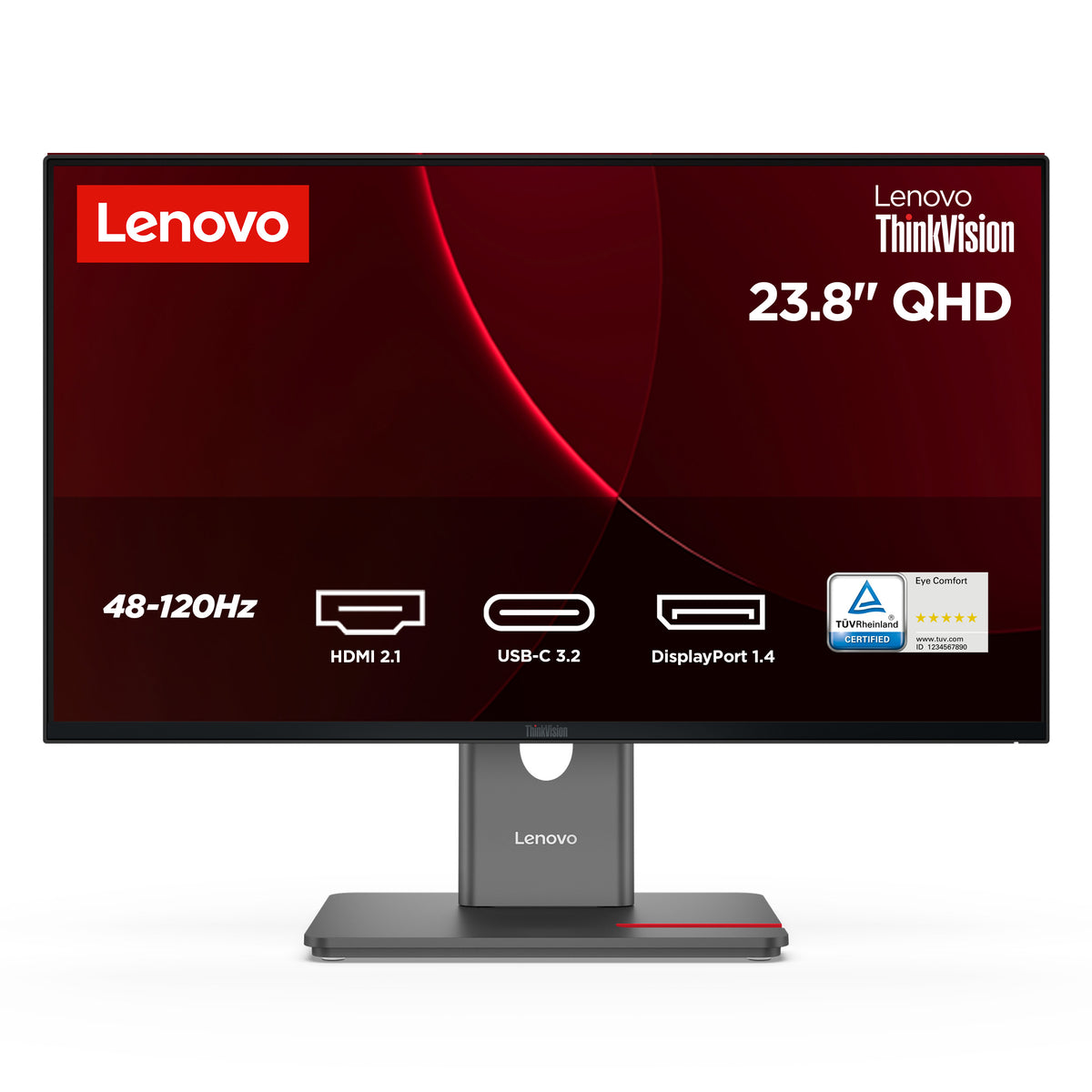 Monitor 24" HDMI displayport Lenovo P24Q-40 regulable en altura, PIVOTANTE2560x1440 hub USB