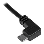 Cable micro USB tipo b a USB 2.0 startech 2m · macho - macho · negro
