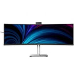 Monitor Profesional Ultraparonámico Curvo Philips 49B2U6900CH 48.8"/ Dual QHD/ Multimedia/ Regulable en altura/ Webcam/ Negro - PixelPlaza