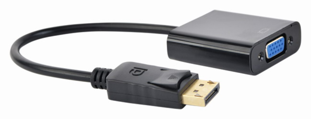 Gembird A-DPM-VGAF-02 adaptador de cable de vídeo 0,15 m VGA (D-Sub) DisplayPort Negro