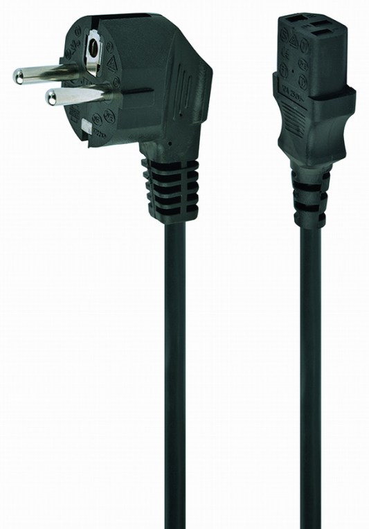 Gembird PC-186-100-10M cable de transmisión Negro CEE7/7 C13 acoplador
